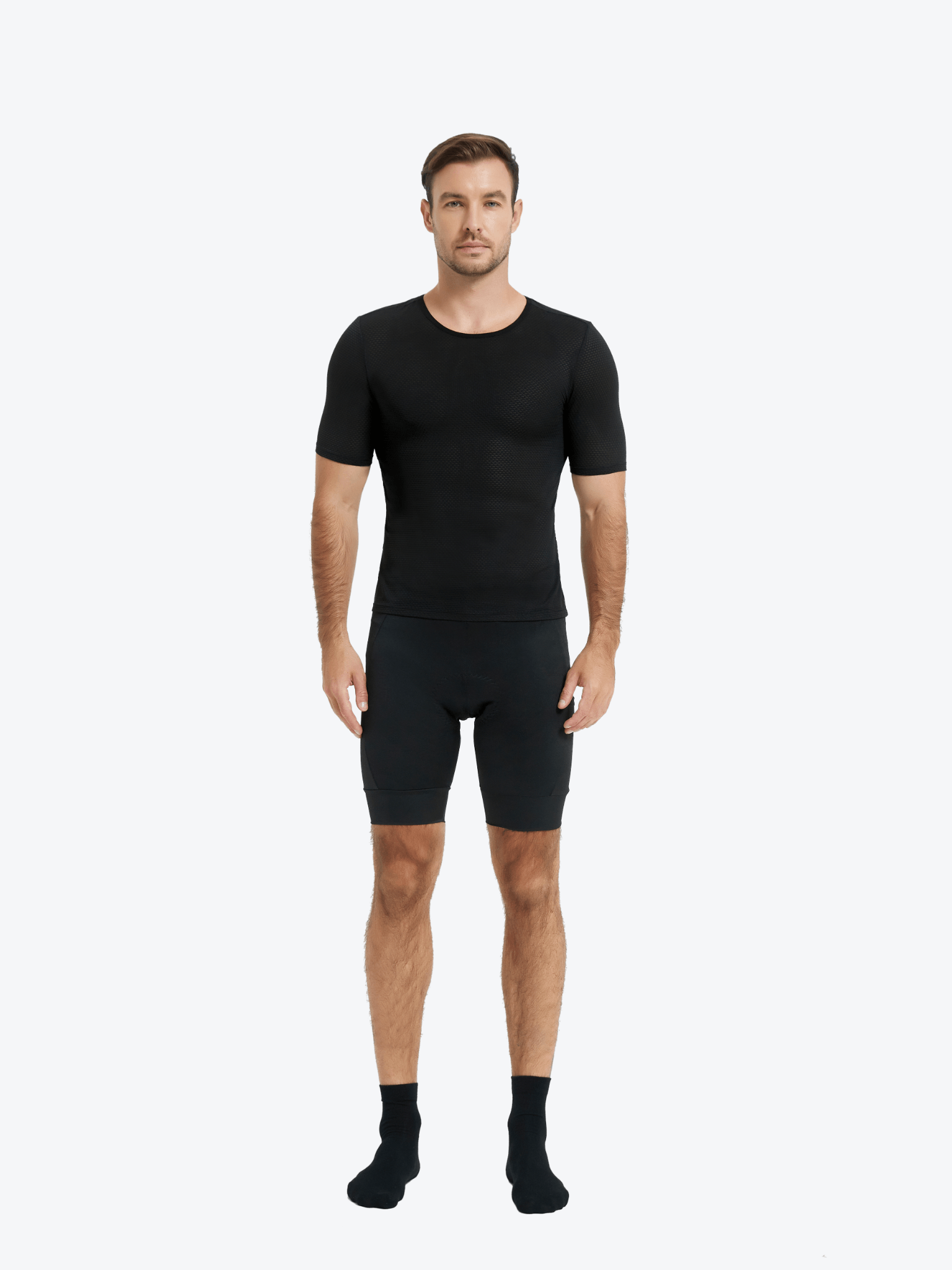 QUALICOS Men’s Mesh Cycling Short Sleeve Base Layer