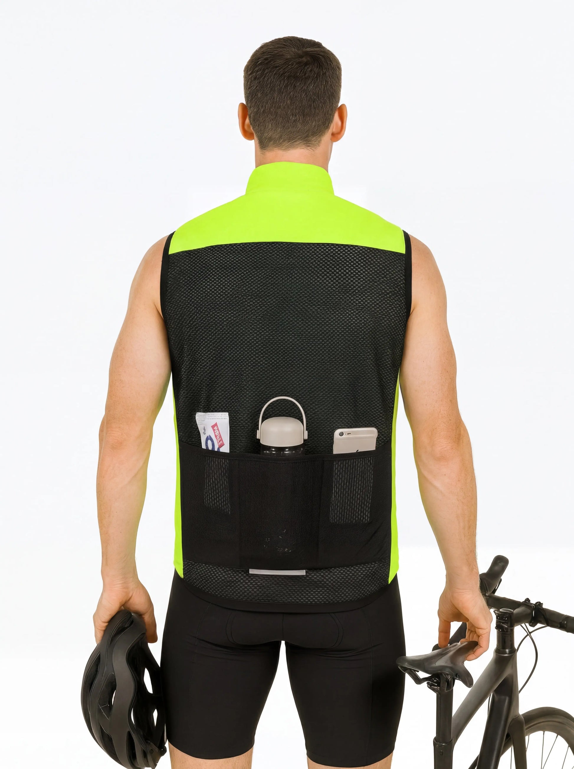 QUALICOS Men’s Windproof Cycling Vest with Pockets-26
