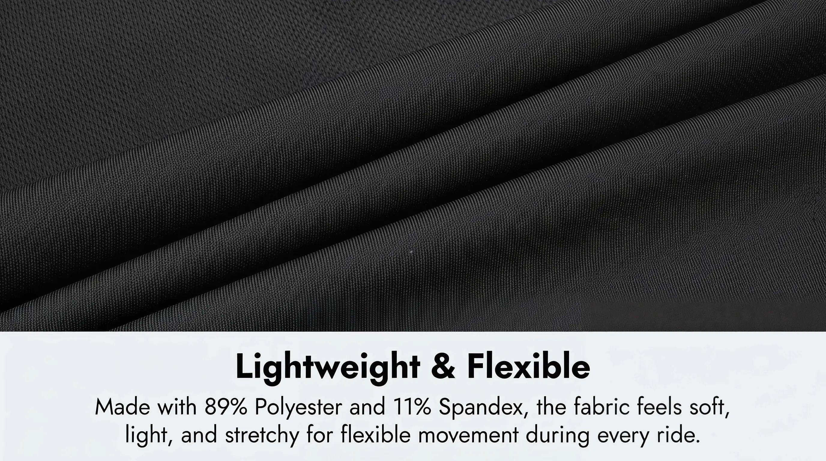 QUALICOS Women's Padded Boxer Briefs black 89% polyester 11% spandex fabric, lightweight and flexible